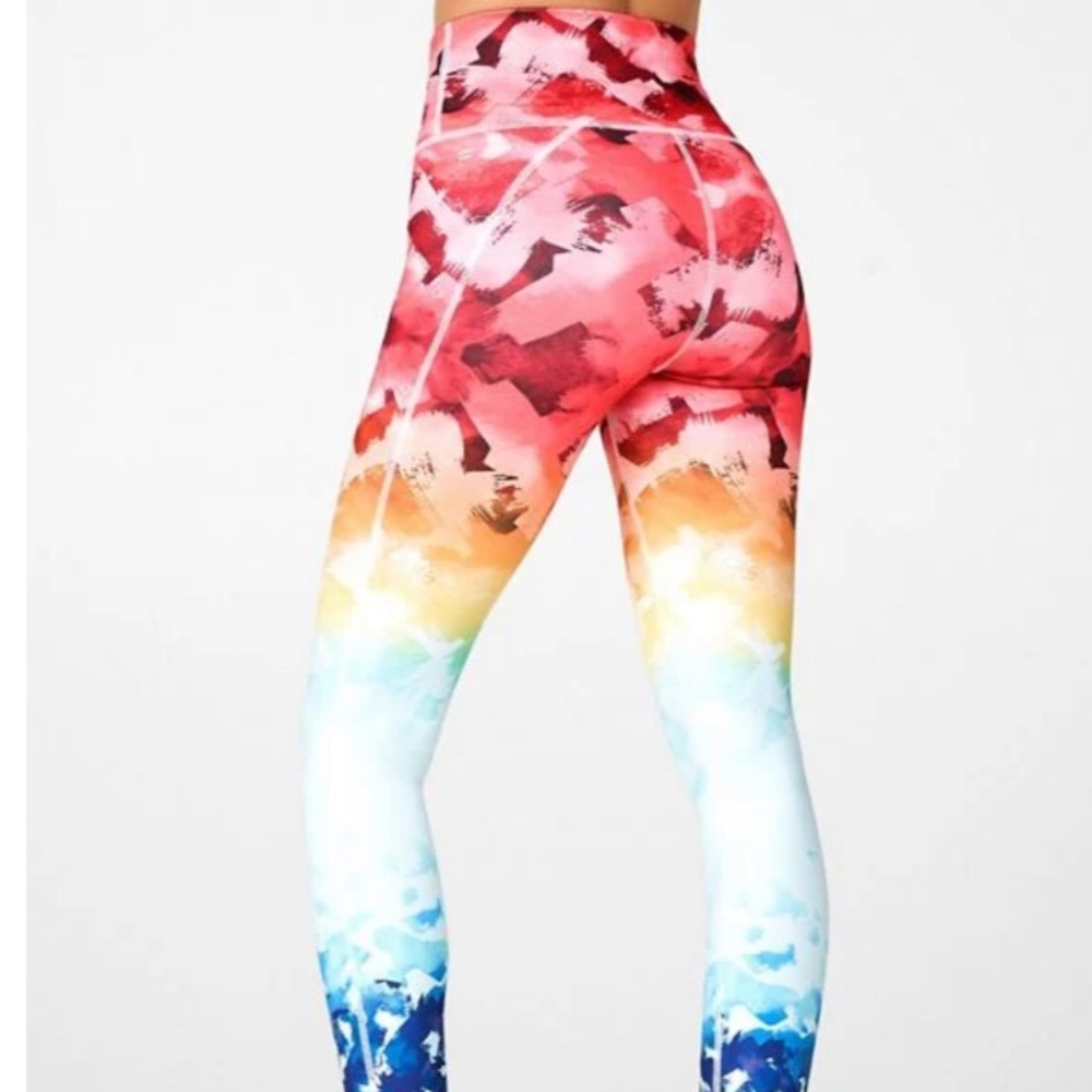 Fabletics define high waisted 7/8 athletic leggings
